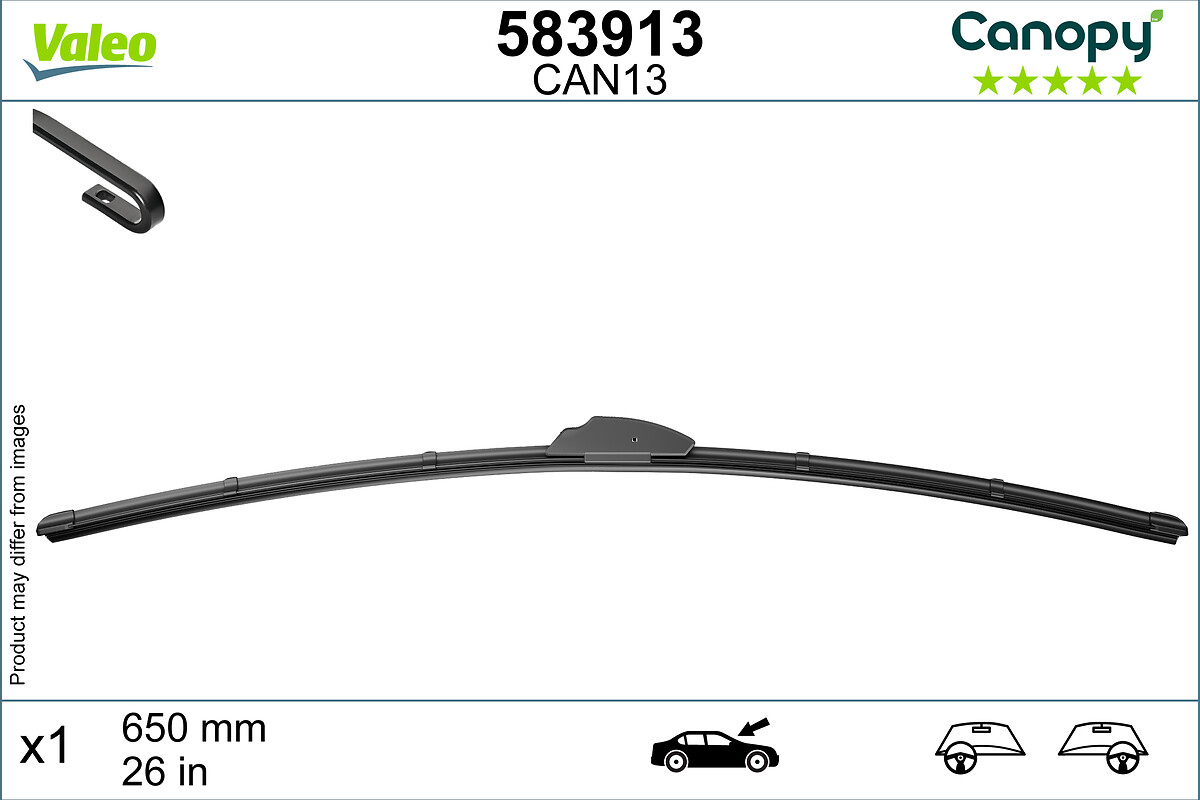 Lamela stergator VALEO 583913